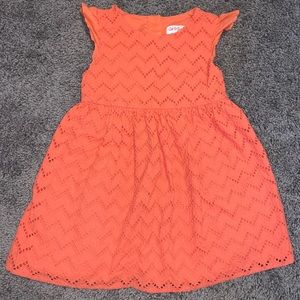 Cat and jack orange lace dress